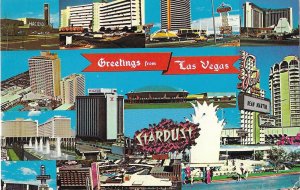 Greetings from Las Vegas Nevada All the Old Las Vegas Strip Hotels