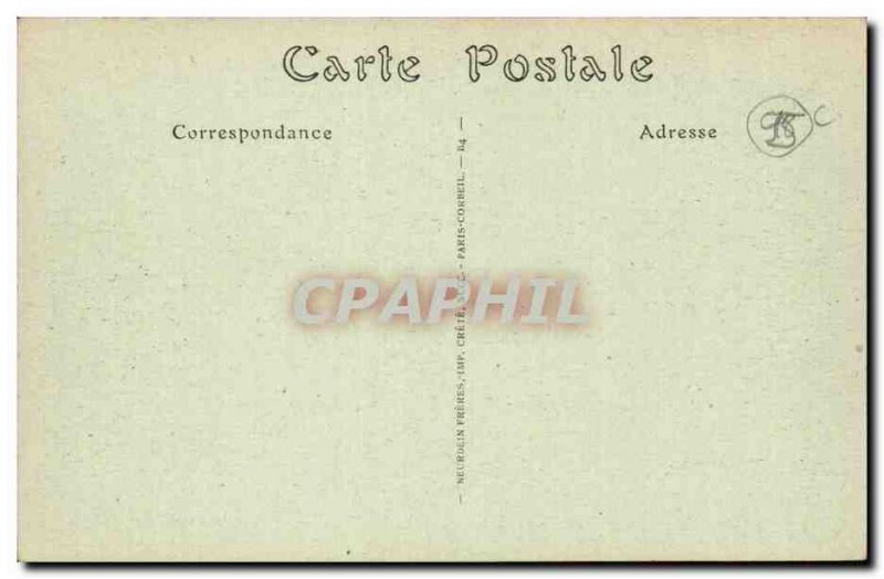 Haute Isle Postcard Interior of Old & # 39eglise (taillee in the rock)