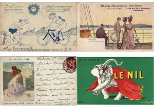 ADVERTISING PUBLICITÉ with BETTER 110 Vintage Postcards Pre-1940 (L4542)