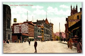 Main Street View Hartford Connecticut CT UNP DB Postcard P16