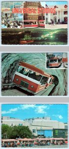3 Postcards UNIVERSAL STUDIOS, CA~ Glamortram, Doomed Glacier & Multi View 4x6
