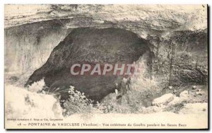 Old Postcard Fontaine de Vaucluse View outside the Pit for Low Waters