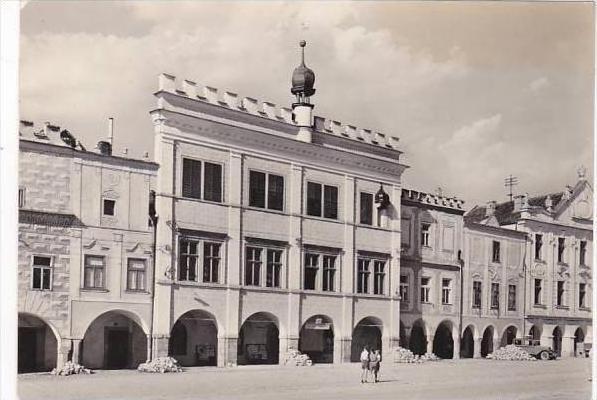 Czech Republic Telc namesti Trest 1959 Real Photo