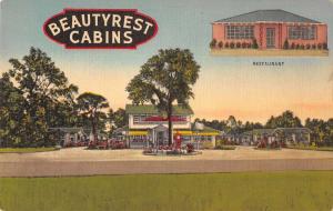 Bayward Florida Beautyrest Cabins Linen Antique Postcard J77697