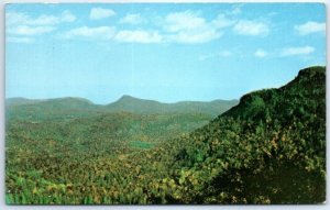 Postcard - Panoramic view from U.S. 64, Highlands section - North Carolina