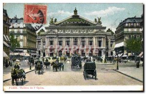 Postcard Old Paris Theater de l'Opera