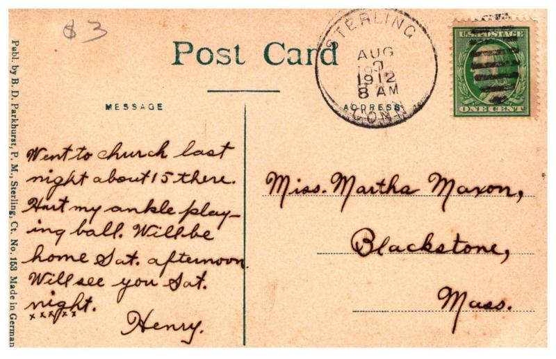 Connecticut Sterling , Methodist Church and Parsonage