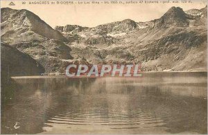 Postcard Old 90 Bagneres de Bigorre blue lake