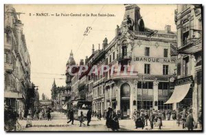 Old Postcard Nancy Point Central and the Rue Saint Jean