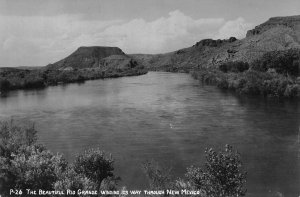 RPPC Rio Grande Winding Through New Mexico Sanborn? c1940s Vintage Postcard