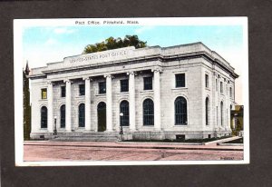 MA Post Office US P. O. Pittsfield Mass Massachusetts Postcard