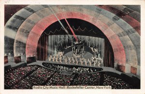 Radio City Music Hall, Manhattan, New York City, N.Y., Postcard, Used in 1938