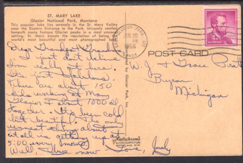 St Mary Lake,Glacier National Park,MT BIN