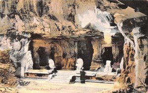 Elephants Caves India Postcard