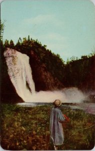 Chutes Montmorency Falls Quebec QC Que Postcard H33