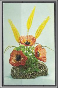 Iowa Des Moines The Jewel Garden Poppy Bouquet - [IA-035]