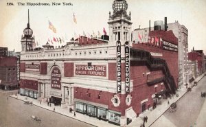 Vintage Postcard The Hippodrome World's Largest Play House New York City NYC