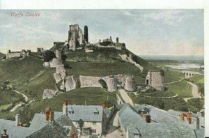 Dorset Postcard - Corfe Castle - Ref 10099A