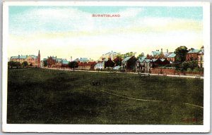 Burntisland Scotland Grounds & Villages In The Distance Postcard