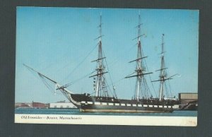 Ca 1964 Post Card Old Ironsides USS Constitution Boston Naval Shipyard W/Data