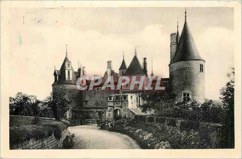 Postcard Modern Rochepot Chateau Levis Bridge