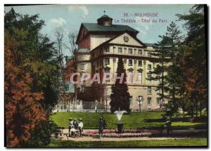 Postcard Old Theater Mulhouse Riviera Park