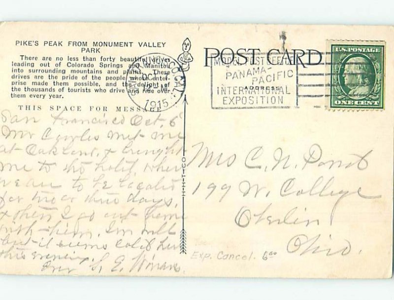 Divided-back RUSTIC BRIDGE Colorado Springs Colorado CO AD7620