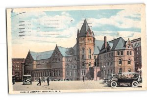 Buffalo New York NY Postcard 1922 Public Library