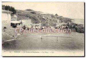 Postcard Ancient Pornic Casino Gourmalon The Beach