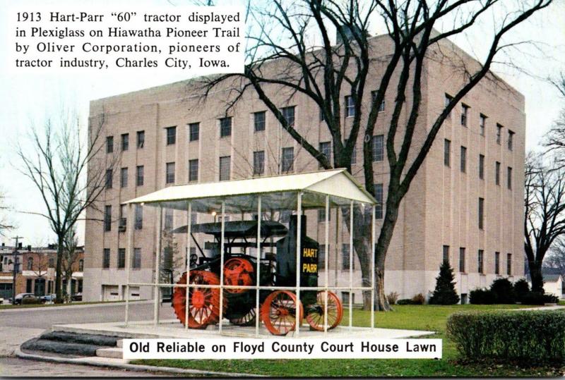 Iowa Charles City Floyd County Court House and 1913 Hart-Pfarr 60...