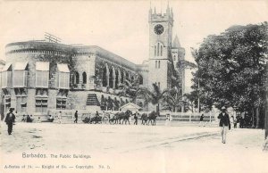 Barbados The Public Buildings Vintage Postcard AA51146