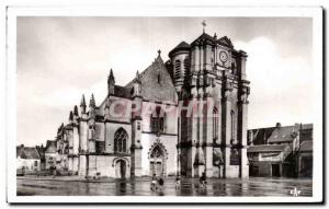 Postcard Modern Mortagne - Facade of the Church