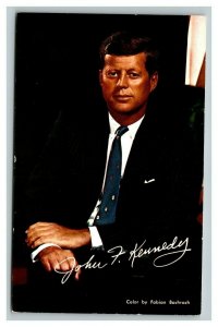 Vintage 1960's Postcard John F. Kennedy Press Photo 35th President of the US