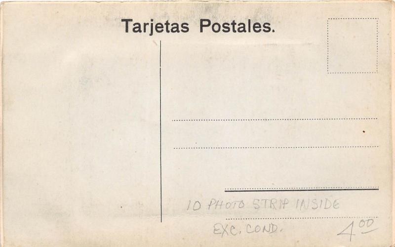 E27/ Tijuana Mexico Postcard c1910 Ten Foldout Images Custom House Savin Store+