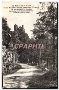 Old Postcard Vallee Sioul Castle Ruins Rock built in the thirteenth century b...