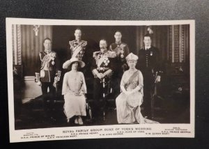 Mint England Royalty Postcard RPPC Royal Family Group Duke of Yorks Wedding