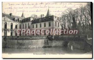 Old Postcard Ermenonville Chateau Le Pont