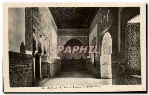 Old Postcard Sevilla El Aleacar Dormitorio Del Rey Moro