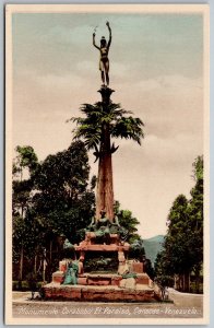 Caracas Venezuela 1930s Postcard Monumento Carabobo El Paraiso