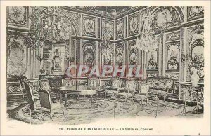 Postcard Old Palace of Fontainebleau Boardroom