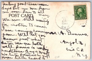 K27/ Burton Ohio Postcard c1910 School Building Geauga County 148