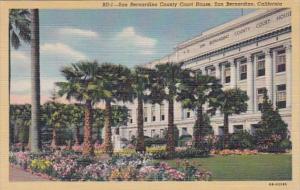 California San Bernardino County Court House Curteich