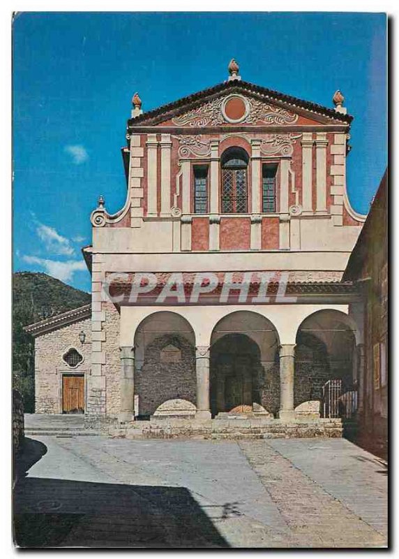 Postcard Modern Clans of the Tinee Valley Front view of the church Collegiate...