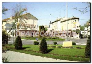 Postcard Modern Sorgues on Ouveze Square Jean Moulin