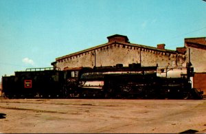 Trains Burlington Locomotive 5629 At Denver Colorado