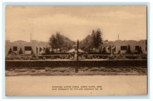 1930 Stanford Motor Lodge, East 4th Street, North Platte, Nebraska Postcard 