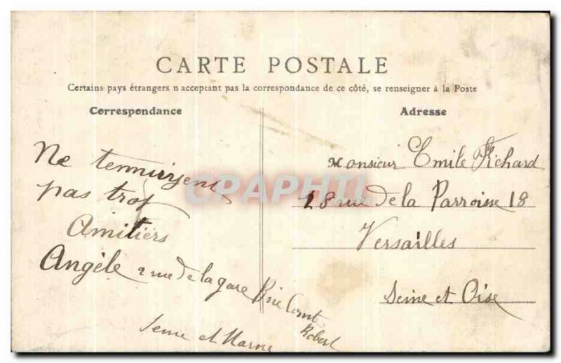 Postcard Old Brie Comte Robert de l & # 39Eglise Children
