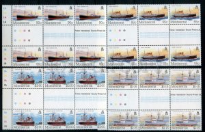 501359 MONTSERRAT 1984 year block of six stamps set SHIPS