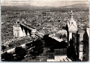 Postcard - General view and elevator platform - Marseille, France