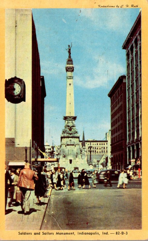 Indiana Indianapolis Soldiers and Sailors Monument 1954 Dexter Press